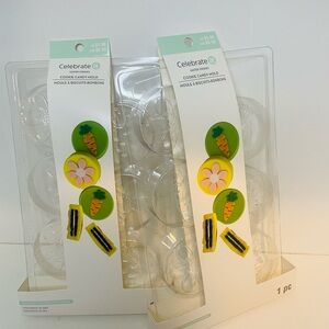 Cookie Candy Mold with Carrot and Flower Designs, Easter Baking Mold